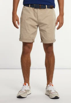 Clearance River Woods Katoenen stretch short sand -