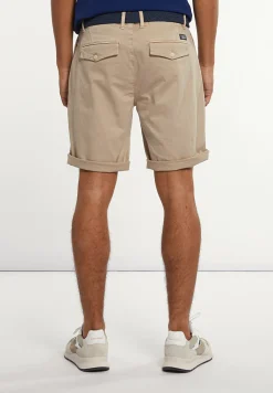 Clearance River Woods Katoenen stretch short sand -