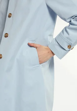 Hot River Woods Katoenen trenchcoat blauw -