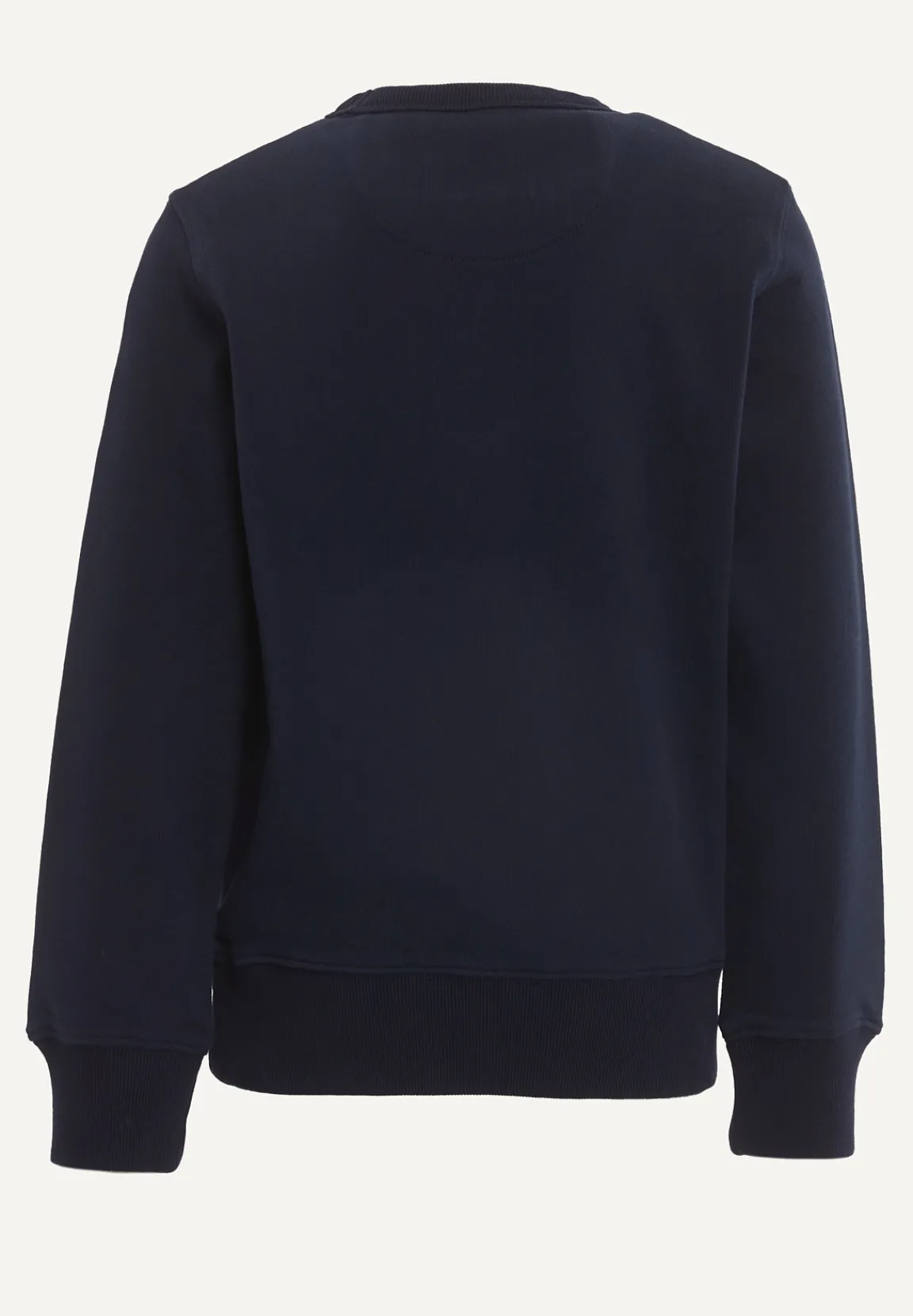 Best River Woods Katoenen trui ronde hals navy -