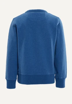 Discount River Woods Katoenen trui ronde hals persian blue mix -