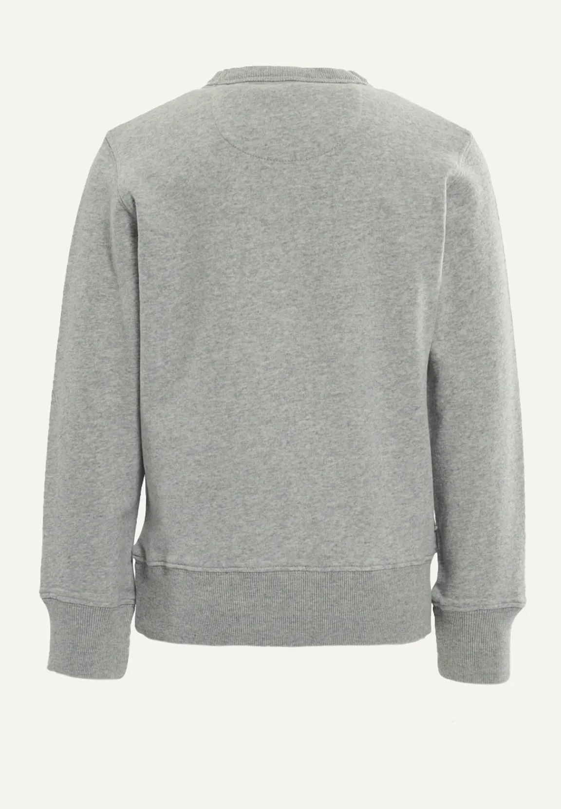 Clearance River Woods Katoenen trui ronde hals pearl grey mix -