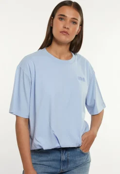 Discount River Woods Katoenen T-shirt ronde hals blauw -