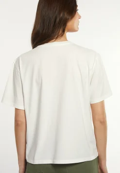 Sale River Woods Katoenen T-shirt ronde hals korte mouwen wit -