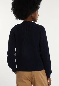 Best River Woods Katoenen V-hals cardigan navy -
