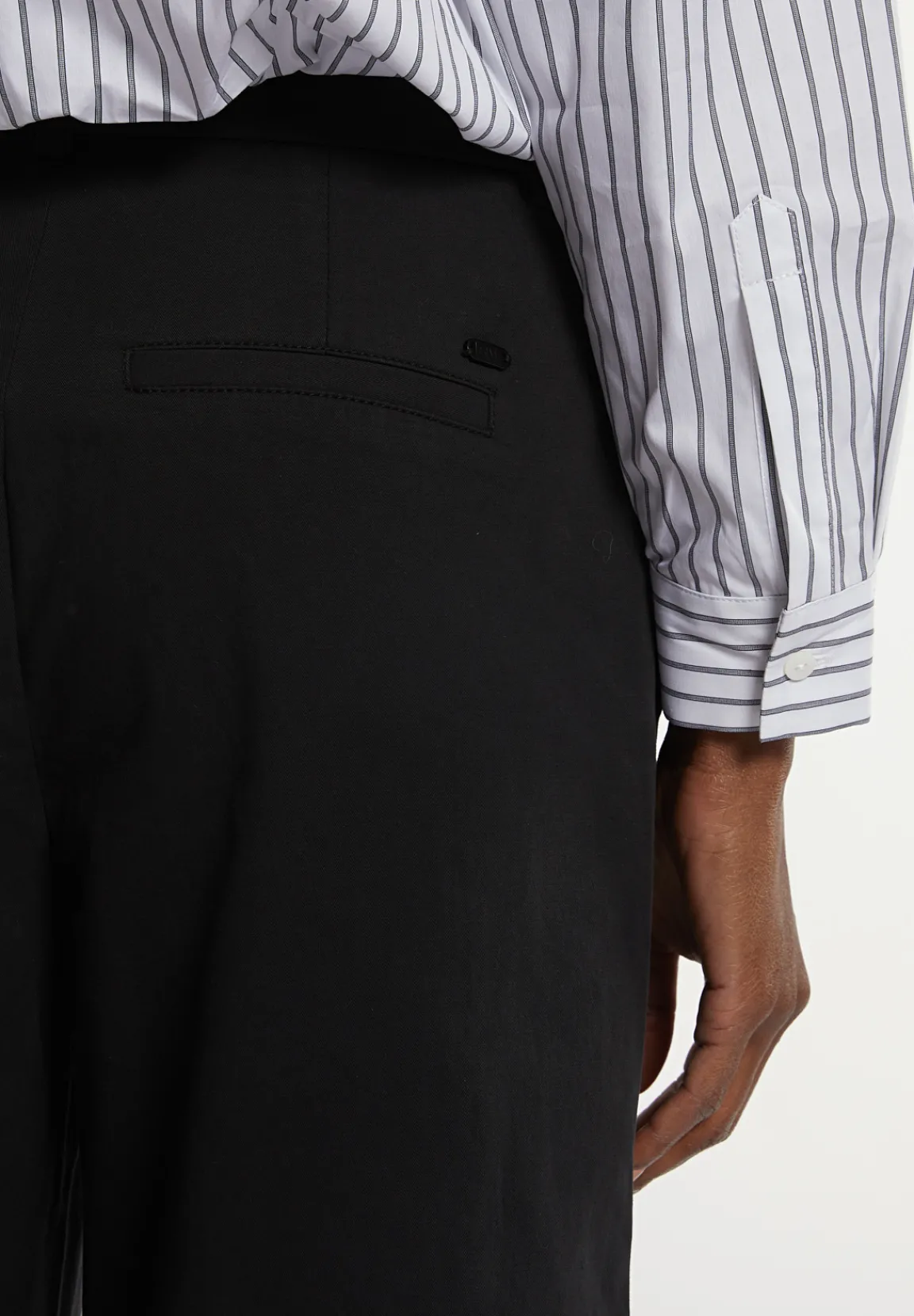 Hot River Woods Katoenen wijde broek zwart -