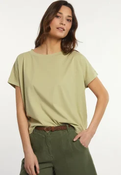 Online River Woods Katoenen wijde mouwloze T-shirt groen -