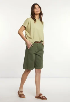 Online River Woods Katoenen wijde mouwloze T-shirt groen -