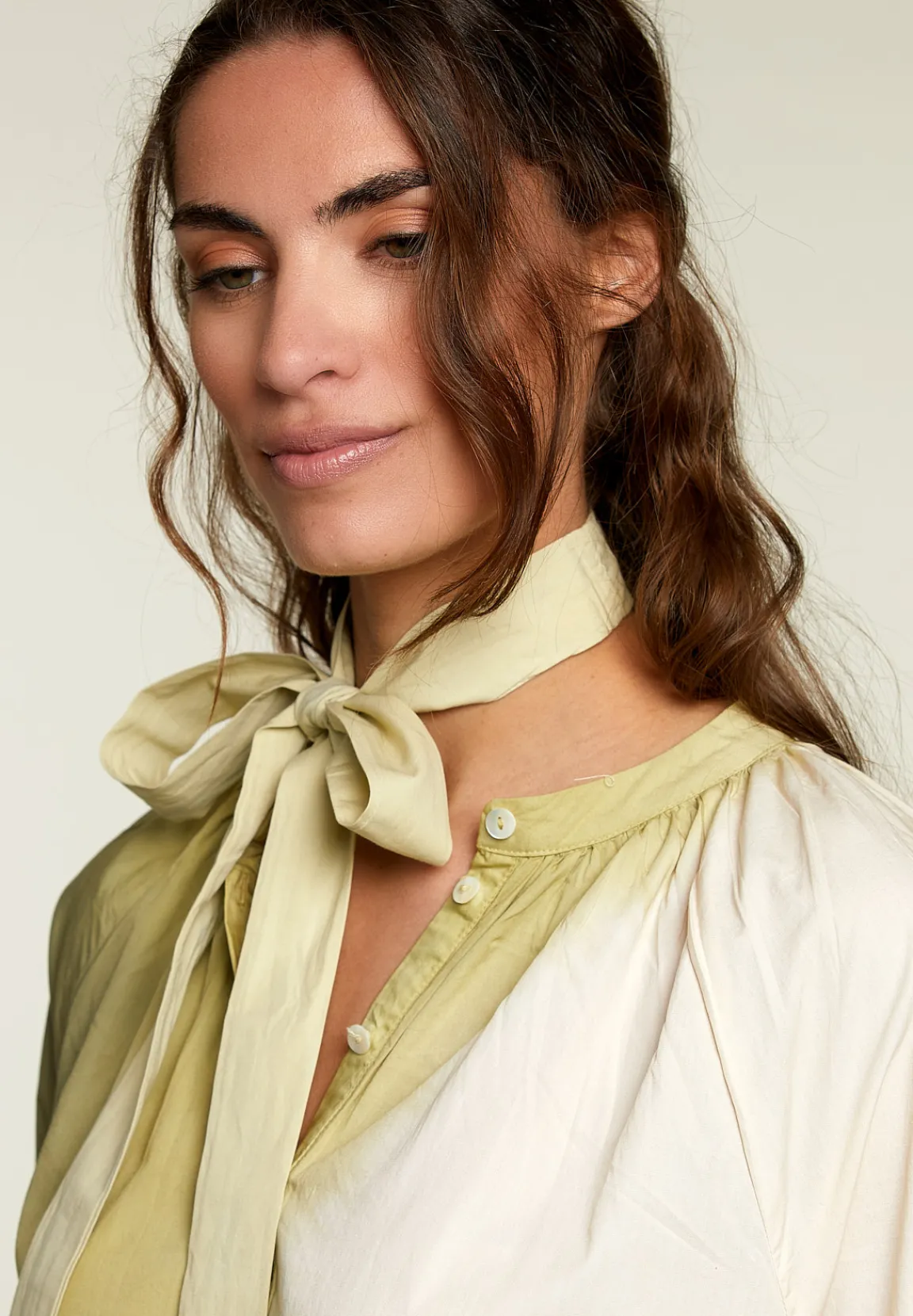 Sale River Woods Khaki tie & dye kleed met strikceintuur -