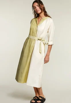 Sale River Woods Khaki tie & dye kleed met strikceintuur -