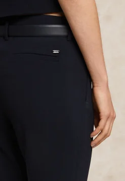 Clearance River Woods Klassieke crêpe broek navy -