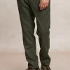 Discount River Woods Klassieke flanellen broek elastische taille groen -
