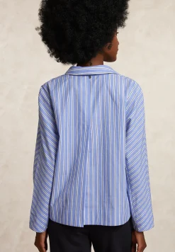 Outlet River Woods Klassieke gestreepte blouse blauw/wit -