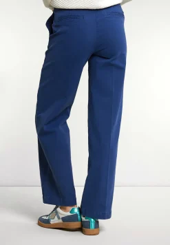 Fashion River Woods Klassieke lange stretch broek blauw -