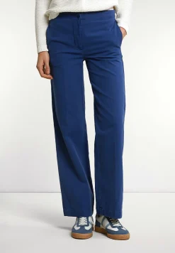 Fashion River Woods Klassieke lange stretch broek blauw -