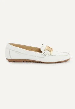 Discount River Woods Klassieke lederen loafers wit -