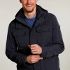 New River Woods Korte jas opgestikte zakken navy -