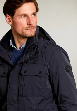 New River Woods Korte jas opgestikte zakken navy -