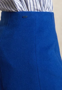New River Woods Korte wollen rok blauw -