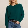 Best River Woods Lamswollen trui ronde hals groen -