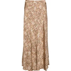 Discount River Woods Lange A-lijnrok in bruin -
