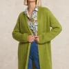 Outlet River Woods Lange cardigan lange mouwen olijfgroen -