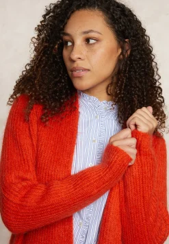 Outlet River Woods Lange cardigan lange mouwen oranje -
