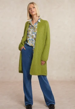 Outlet River Woods Lange cardigan lange mouwen olijfgroen -