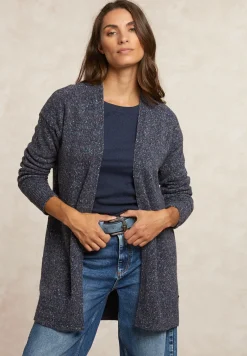 Online River Woods Lange gestipte V-hals cardigan blauw -