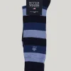 Sale River Woods Lange gestreepte katoenen sokken admiral/dk jeans mix -