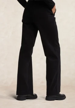 Outlet River Woods Lange katoenen broek zwart -