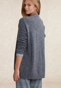 Sale River Woods Lange V-hals cardigan lange mouwen grijs -