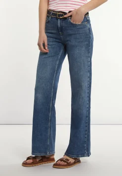 Sale River Woods Lange wijde jeansbroek blauw -
