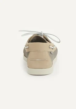 Online River Woods Lederen bootschoenen met veters beige -