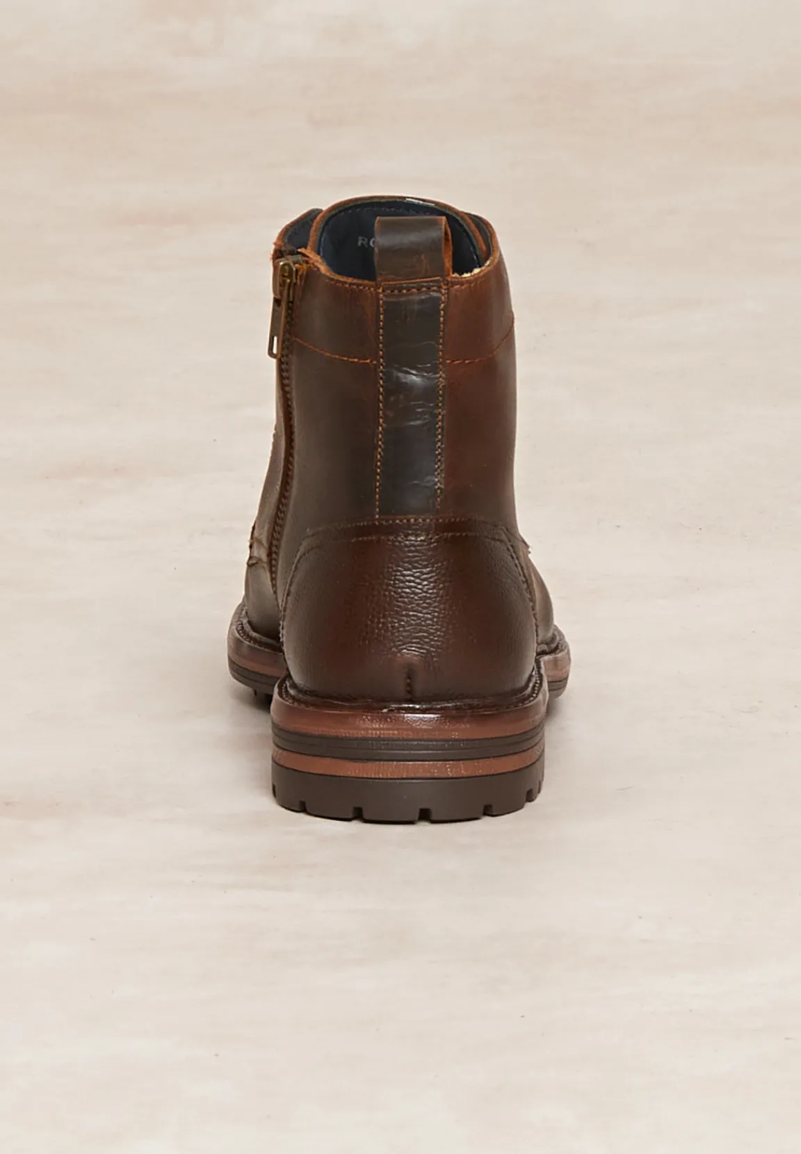 Sale River Woods Lederen enkellaarzen met veters bruin -
