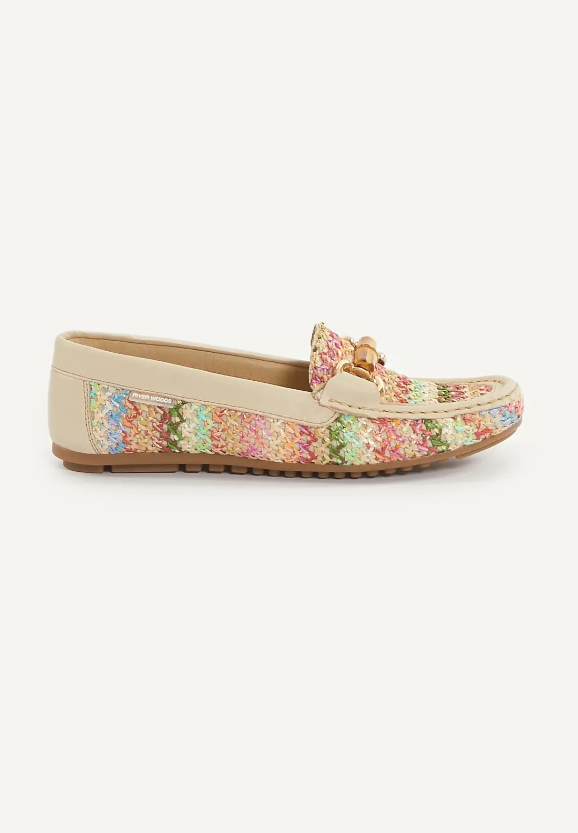 Sale River Woods Lederen gevlochten loafers multi -