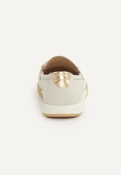 New River Woods Lederen loafers beige -