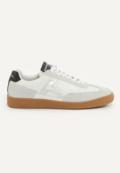 Discount River Woods Lederen sneakers met veters écru -