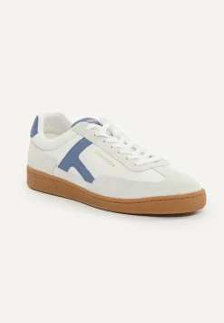 New River Woods Lederen sneakers met veters wit -