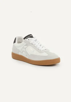 Discount River Woods Lederen sneakers met veters écru -