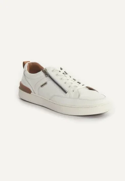 Online River Woods Lederen sneakers met veters wit -