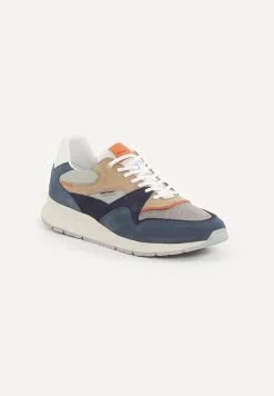 Sale River Woods Lederen sneakers met veters blauw -