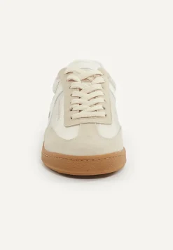 Online River Woods Lederen sneakers met veters beige -