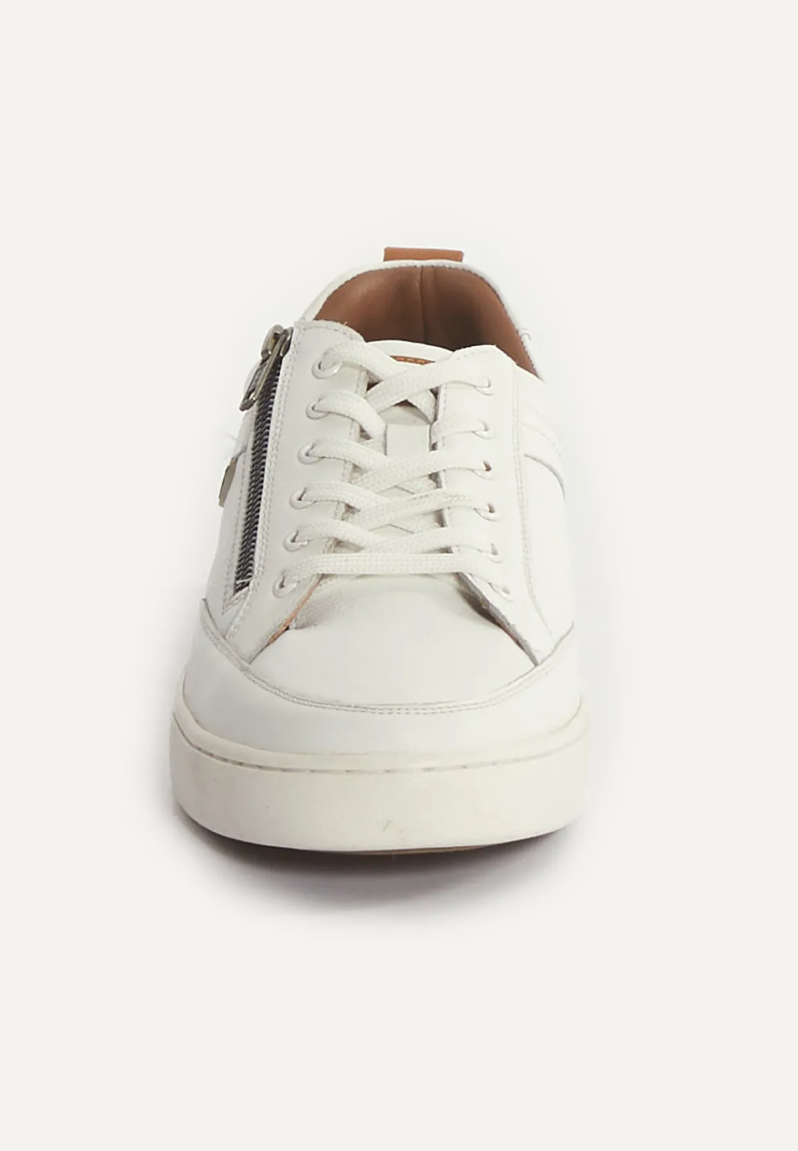 Online River Woods Lederen sneakers met veters wit -