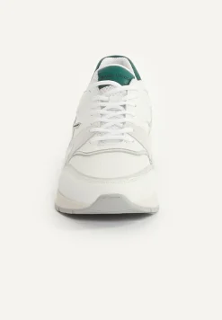 Online River Woods Lederen sneakers met veters wit -