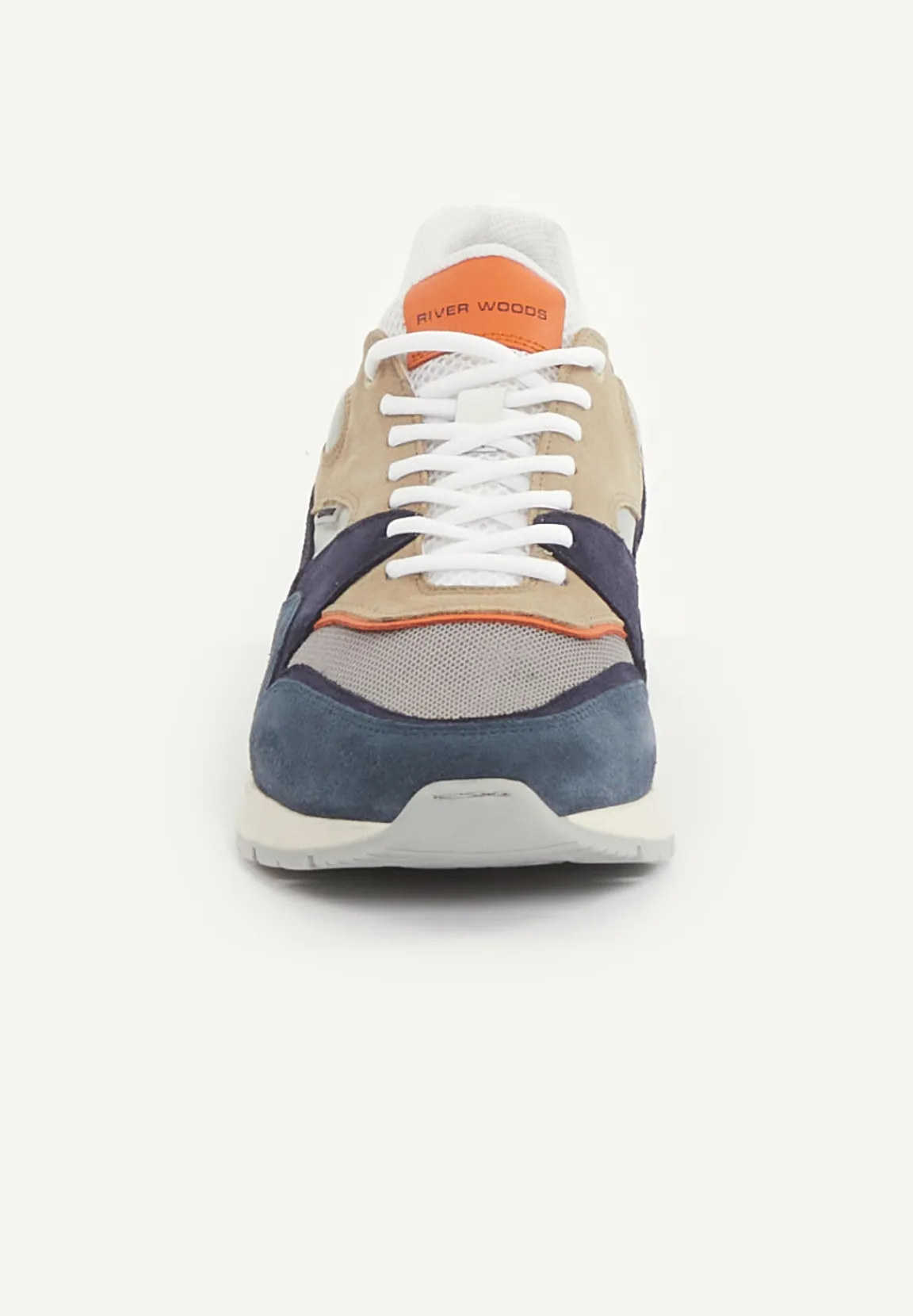 Sale River Woods Lederen sneakers met veters blauw -