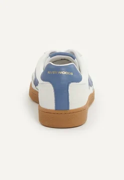 New River Woods Lederen sneakers met veters wit -