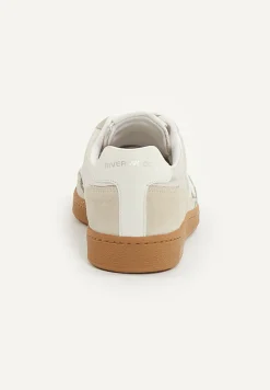 Online River Woods Lederen sneakers met veters beige -