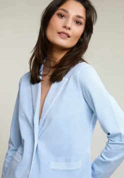 New River Woods Lichtblauwe sportieve blazer 2 zakken -