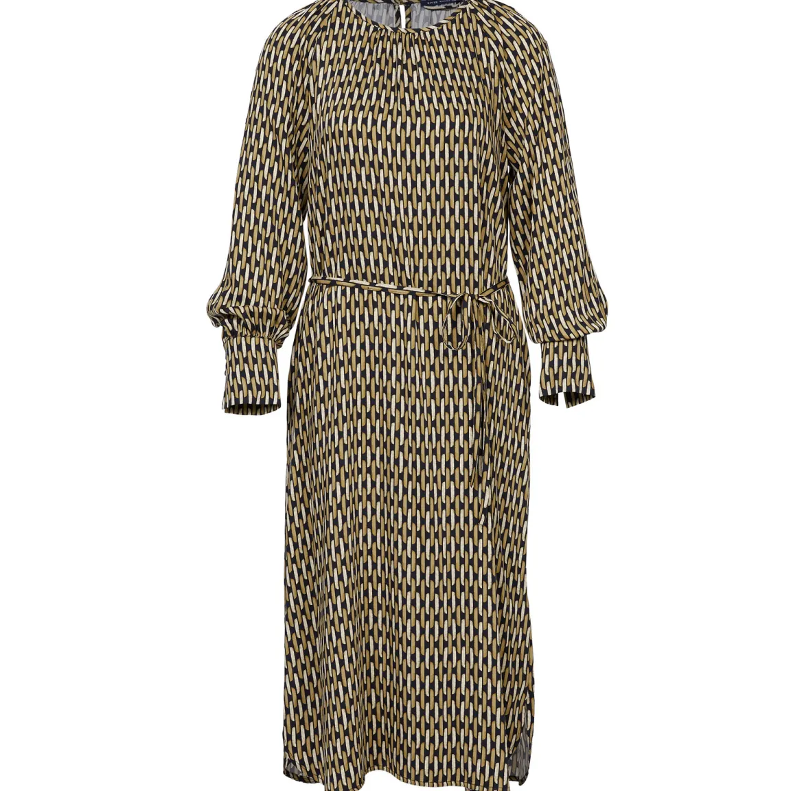 Hot River Woods Loszittende jurk in viscose in bruin -